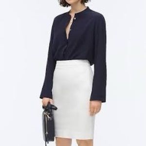 White pencil skirt